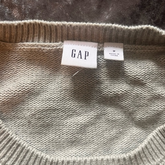 GAP Women's Medium Metallic Heart Sweater - Picture 2 of 3